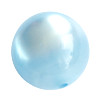 4 Stk Polarisperlen rund 18mm Himmelblau glänzend
